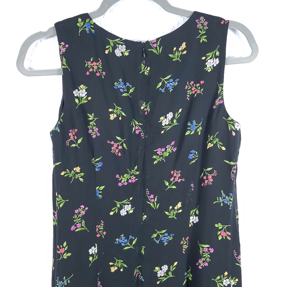 Vintage Talbots Floral Cottagecore Zipper Dress - Picture 6 of 8